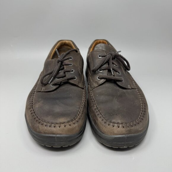 Ecco Seawalker Casual Walking Shoes Brown Leather Mens Size 46 US 12 main image 9